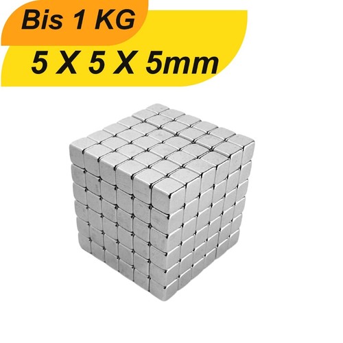 Neodym magnete 5x5x5 - 5x5x5, mm