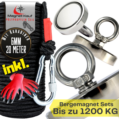 Bergemagnet set mit - set, seil